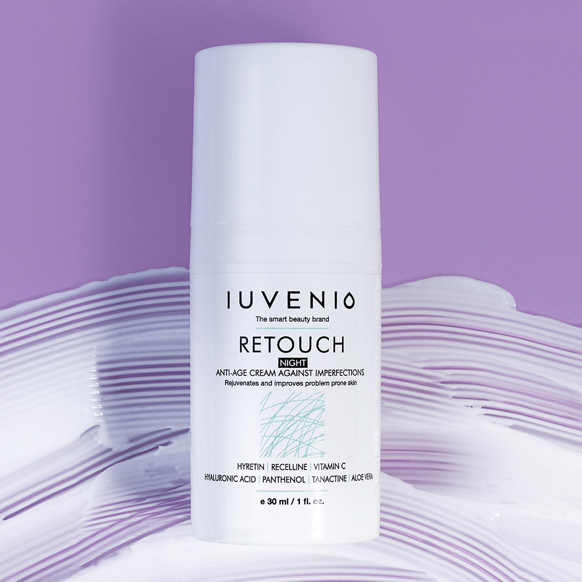 IUVENIO RETOUCH Noční krém proti vráskám i nedokonalostem | Česká profesionální kosmetika